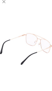 Premium Looking Metal Square Frame (Black & Gold)