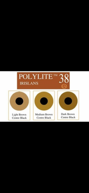 Polylite 38 Prosthetic Brown D Type Contact Lens