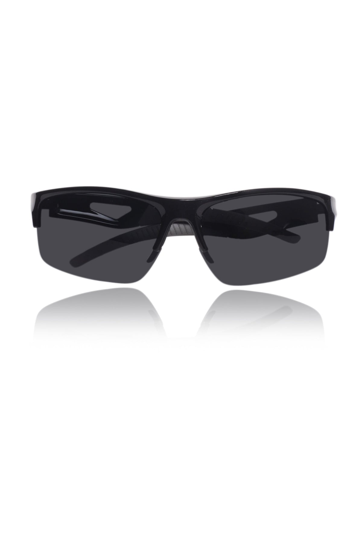 Sports Series Wrap Around Sunglasses for Men & Women | Lightweight Non-Polarized Eyewear | UV400 Protection | Performance Outdoor Shades (Black)