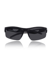 Sports Series Wrap Around Sunglasses for Men & Women | Lightweight Non-Polarized Eyewear | UV400 Protection | Performance Outdoor Shades (Black)