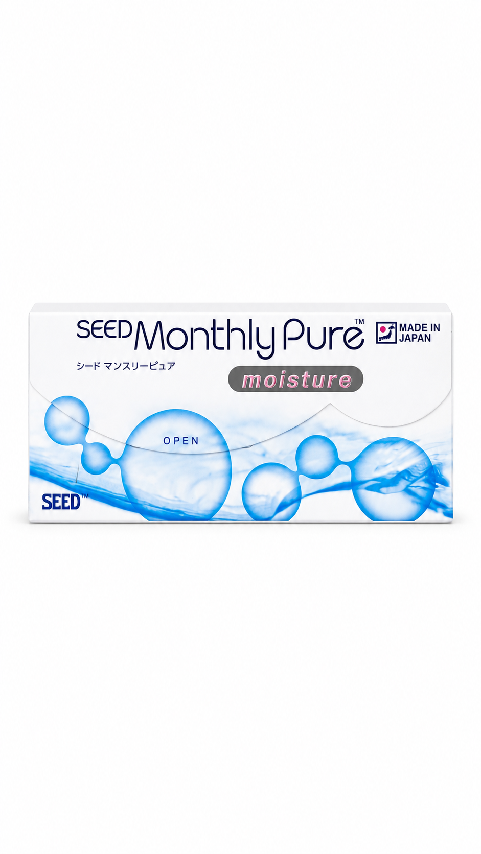 SEED MonthlyPure Moisture Monthly Contact Lenses – 3 Lenses