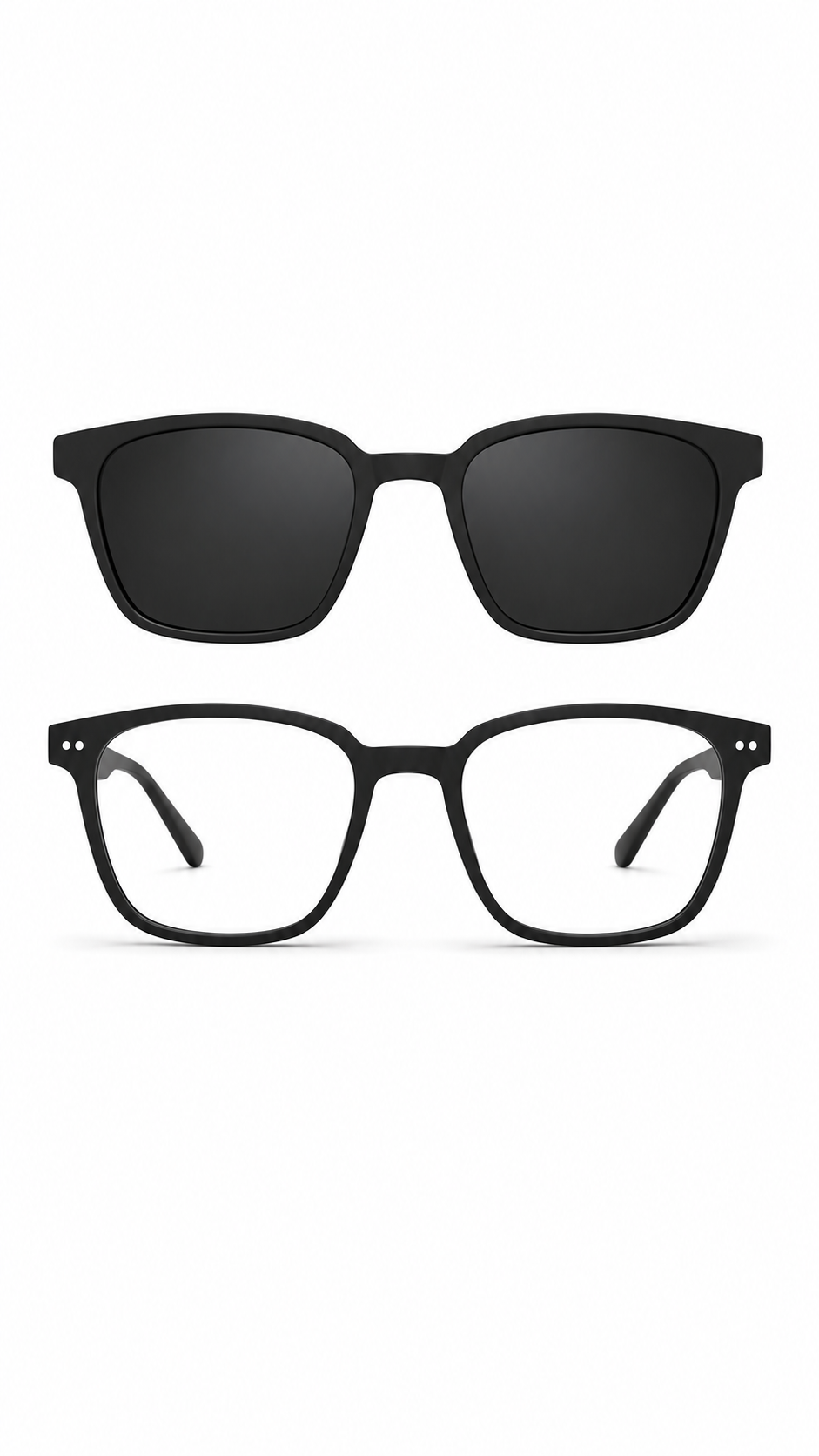 2-in-1 Magnetic Clip-On Glasses & Sunglasses