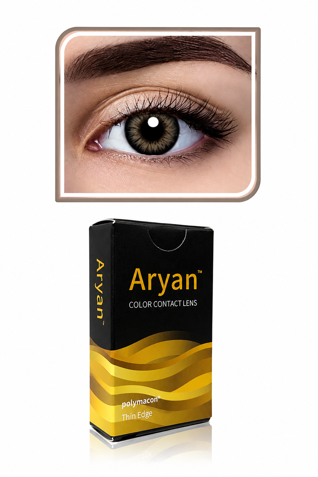 Aryan Color Contact Lenses 3 Months Disposable – Pearl Gray | Quarterly Colored Contact Lenses