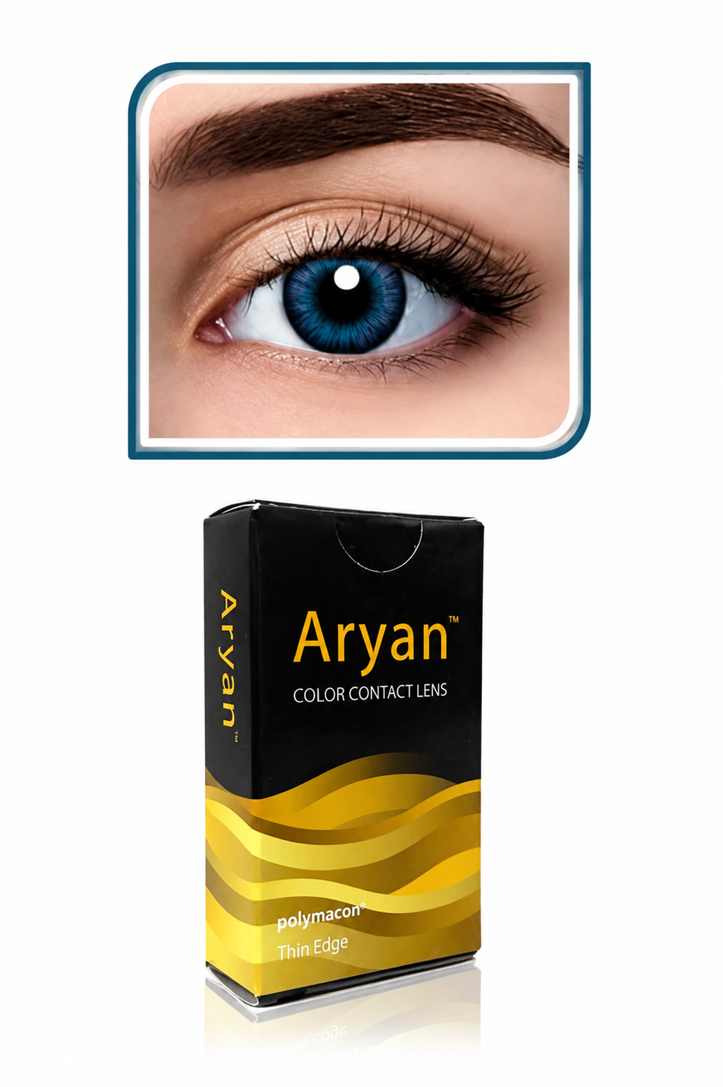 Aryan Color Contact Lenses 3 Months Disposable – Pure Aqua | Quarterly Colored Contact Lenses