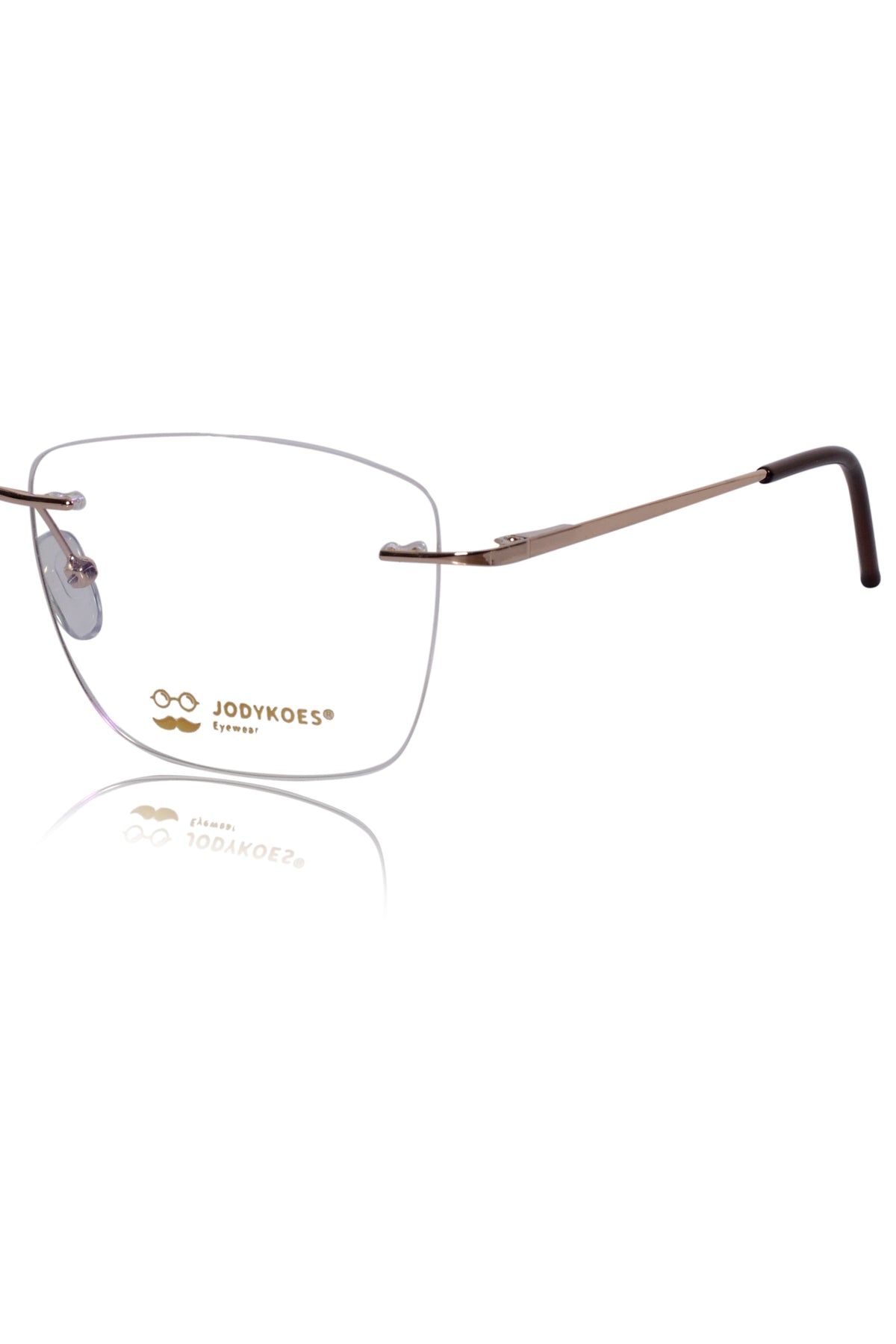 Square Signature Rimless Frame (Silver)