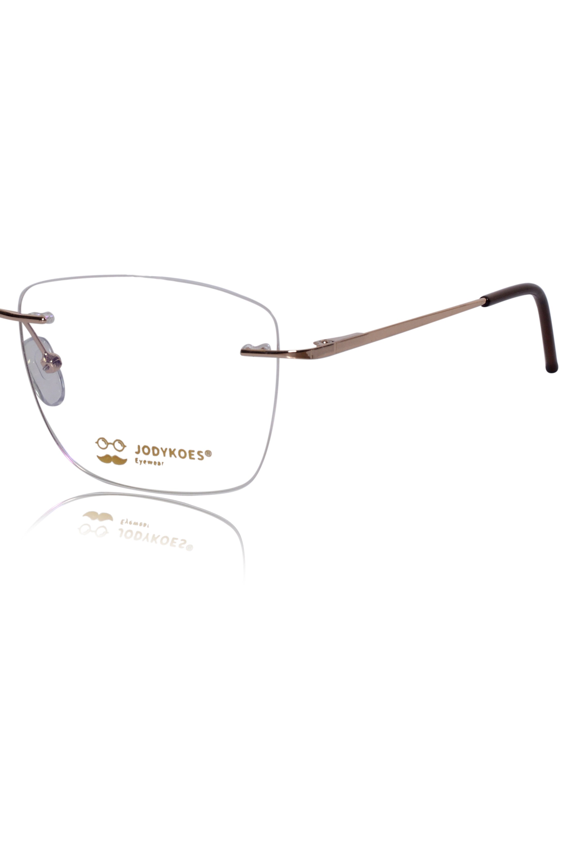 Square Signature Rimless Frame (Silver)