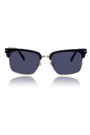 Legacy Clubmaster Sunglasses – UV400 Polarized (Black and Gold)