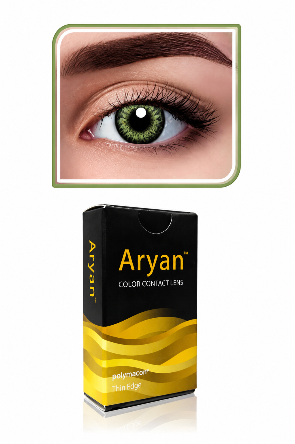 Aryan Color Contact Lenses 3 Months Disposable – Sea Green | Quarterly Colored Contact Lenses
