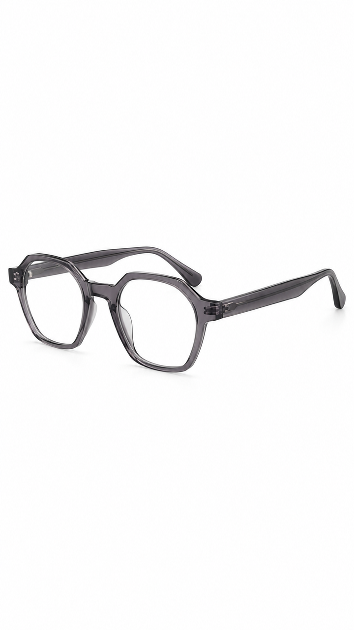 Smoke Grey Stylish Glasses Frame