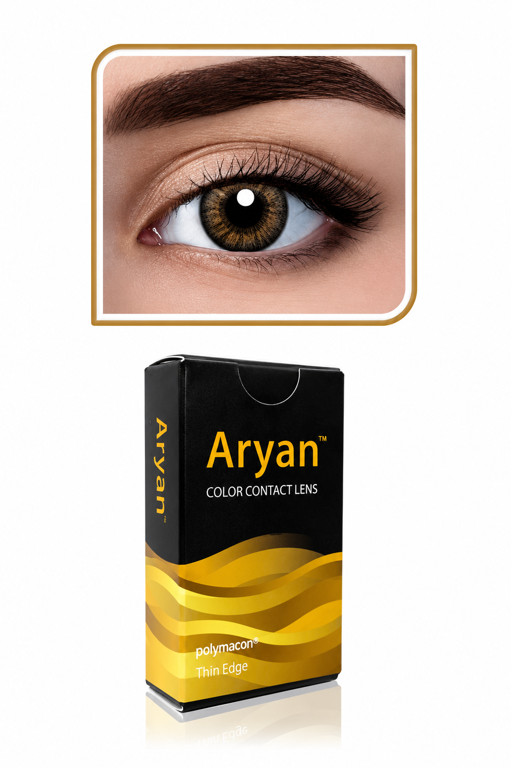 Aryan Color Contact Lenses 3 Months Disposable – Sweet Honey | Quarterly Colored Contact Lenses