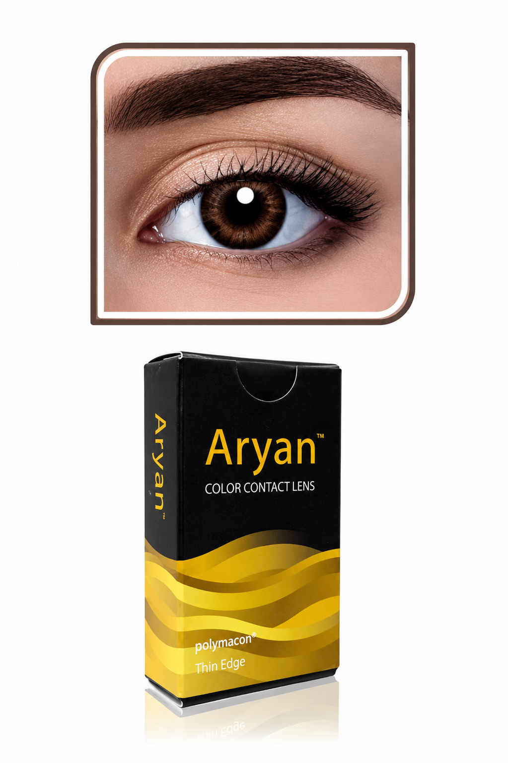 Aryan Color Contact Lenses 3 Months Disposable – Warm Brown | Quarterly Colored Contact Lenses