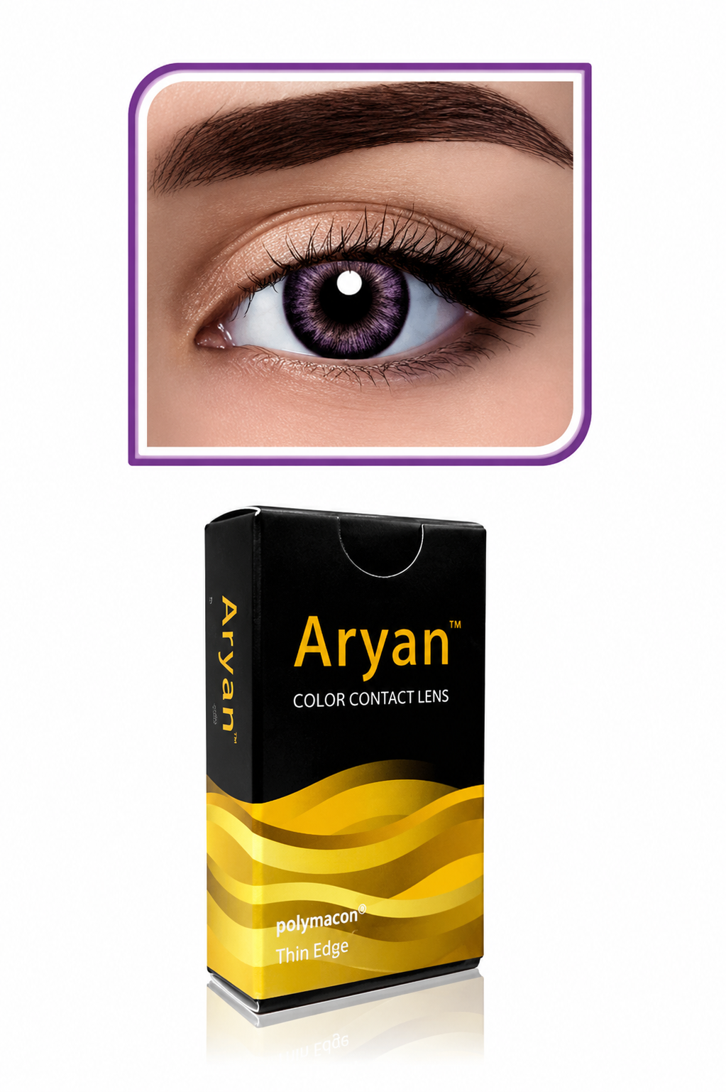 Aryan Color Contact Lenses 3 Months Disposable – Wild Violet | Quarterly Colored Contact Lenses