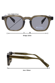 Legacy Hexagon Sunglasses – UV400 Polarized (Tortoise)