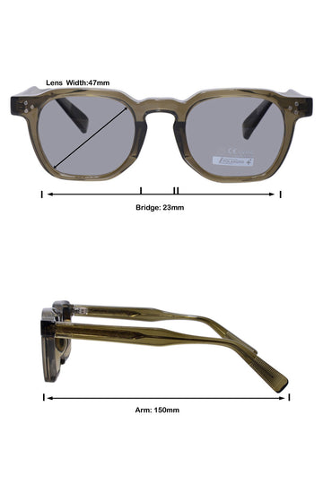 Legacy Hexagon Sunglasses – UV400 Polarized (Tortoise)