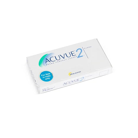 Johnson & Johnson Acuvue 2 Bi Weekly Disposable Contact Lenses 6 Lens Box