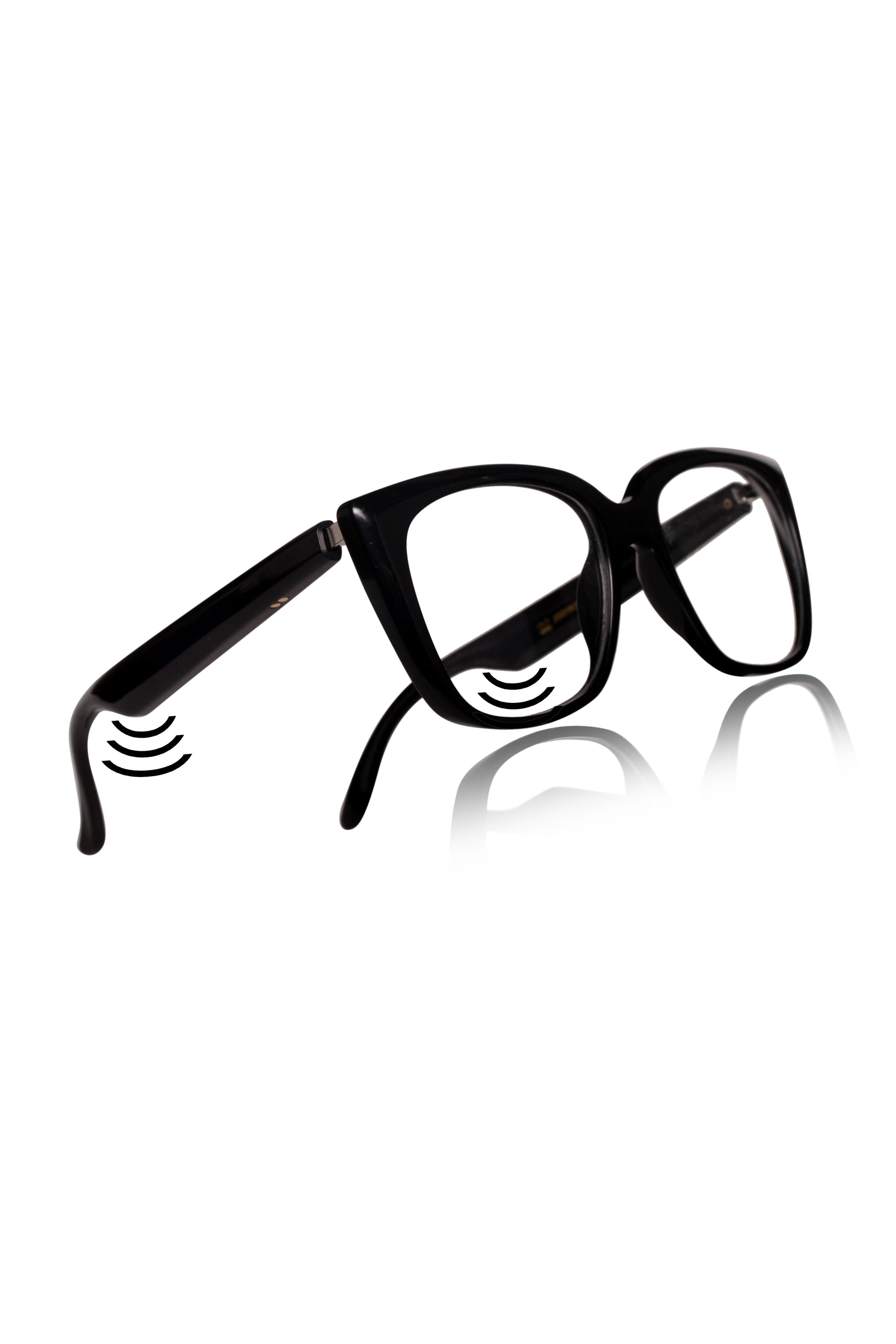 Jodykoes Cat Eye Smart Glasses with Speaker and Voice Assistant