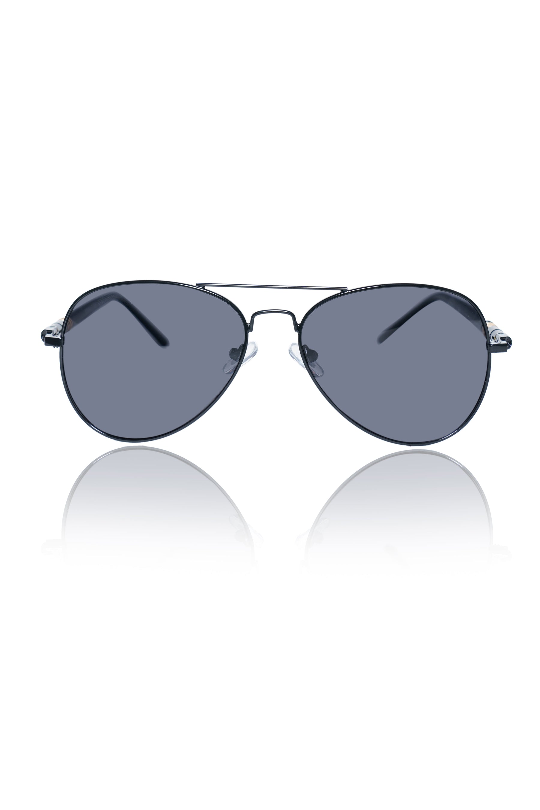 Series Obsession : Premium Polarized Aviator Sunglass with Designer Arms For UV Protection, Sun Shade Glares Fashion Accessories (Black)