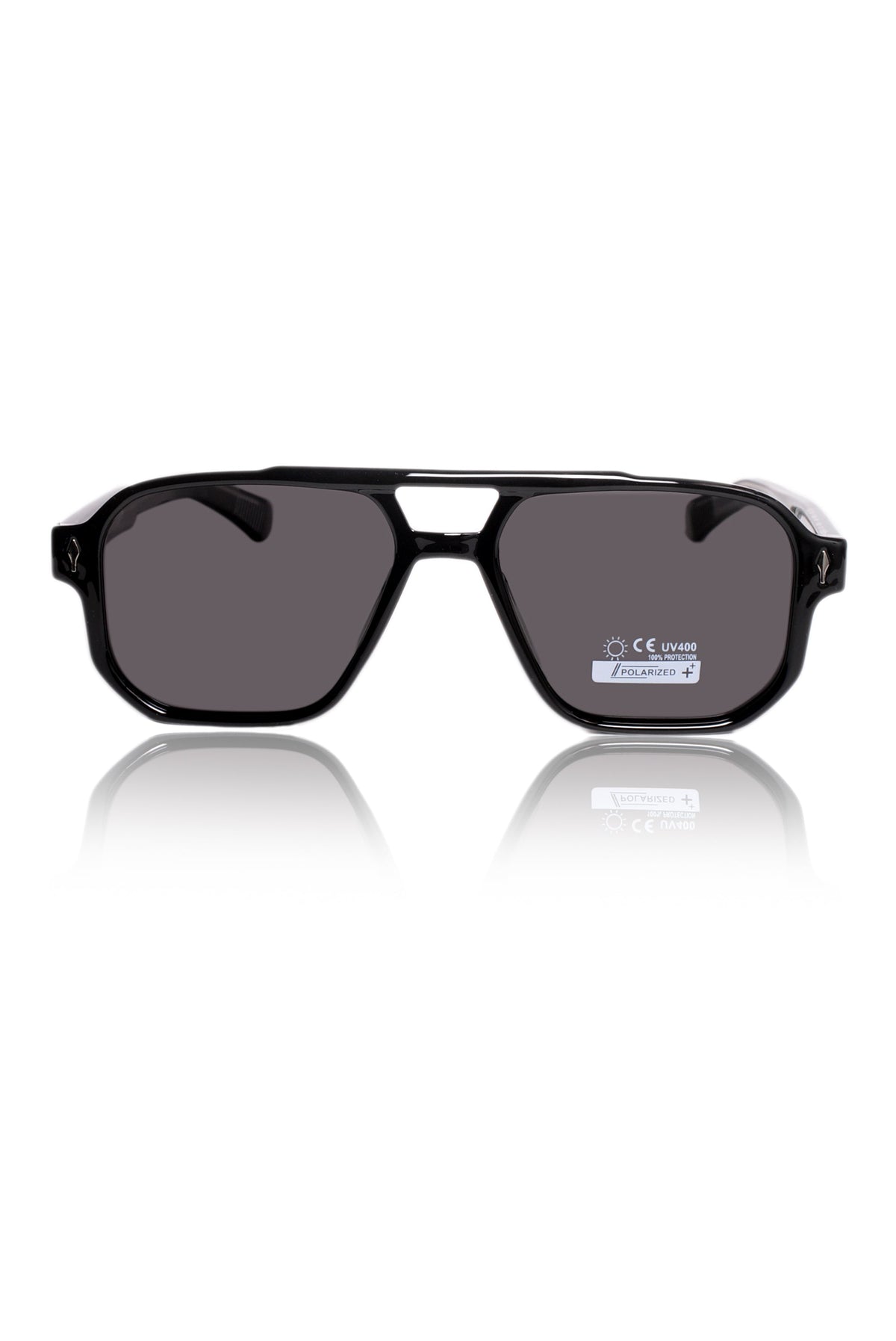 Legacy Aviator Sunglasses – UV400 Polarized (Opaque Black)