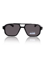 Legacy Aviator Sunglasses – UV400 Polarized (Opaque Black)