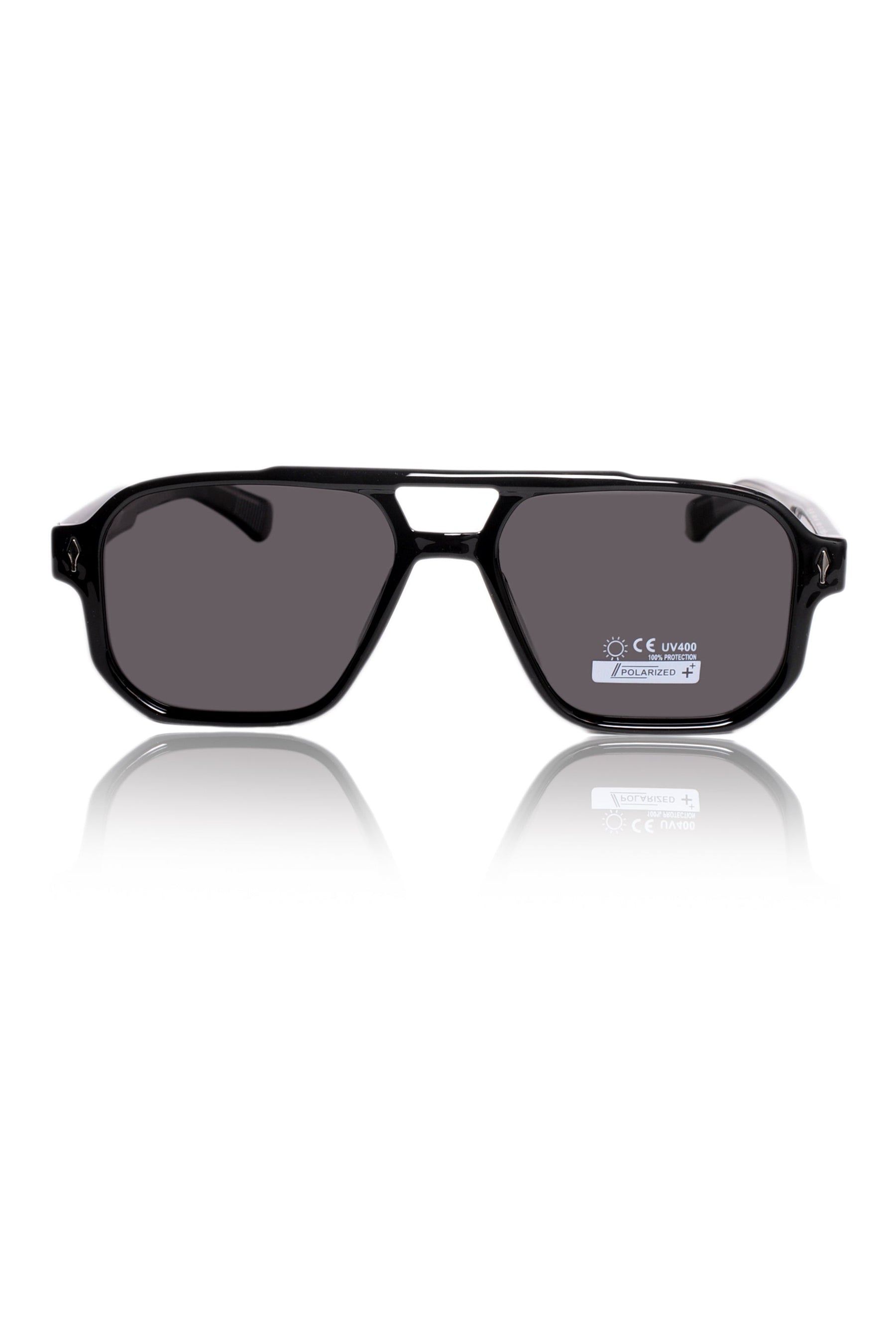 Legacy Aviator Sunglasses – UV400 Polarized (Opaque Black)