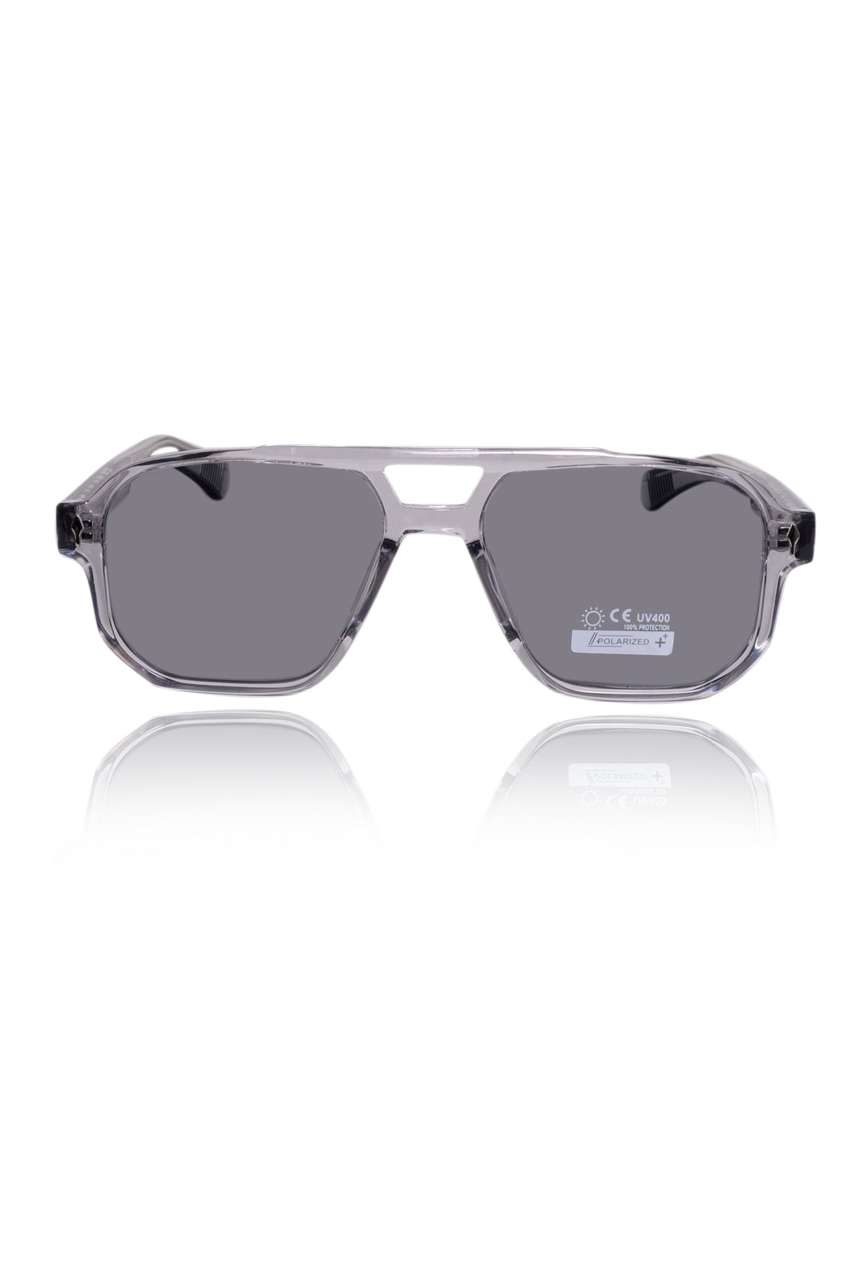 Legacy Aviator Sunglasses – UV400 Polarized (Crystal Gray)