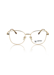 Premium Series Cat Eye Metal Designer Frame Women Spectacle | Fashionable Blu Cut Anti Glare Eyeglasses For Computer, Mobile Phone and Blue Rays Protection Eyewear (Gold)