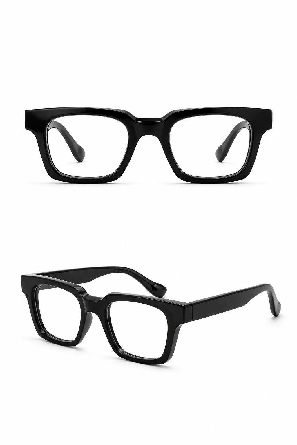 Premium Black Rectangle Glasses Frame