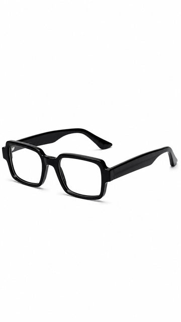 Black Rectangle Stylish Glasses Frame