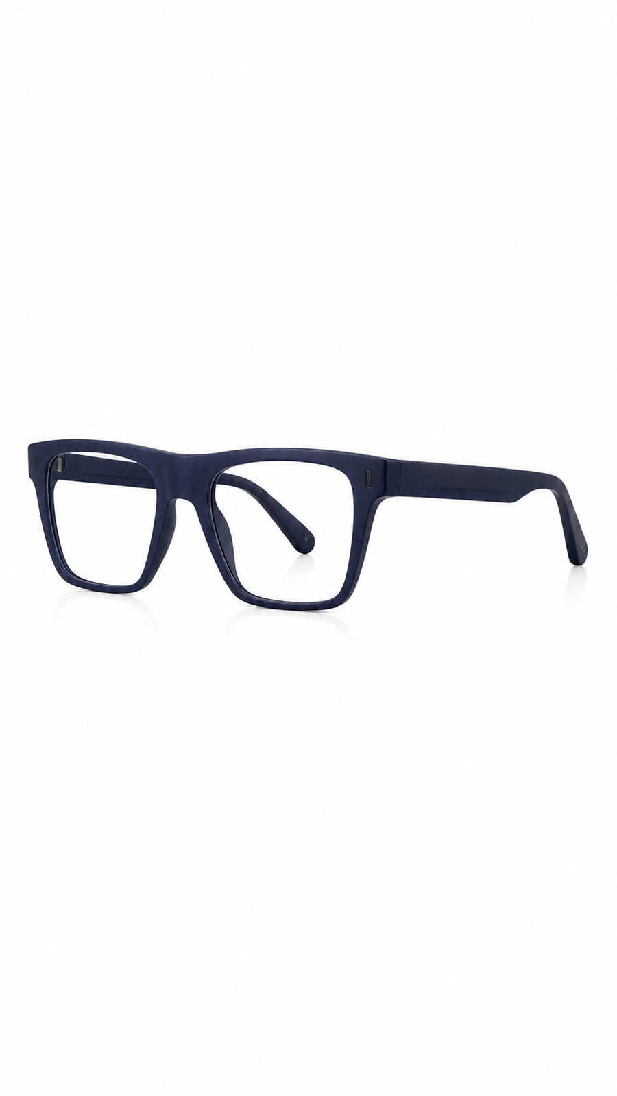 Blue Rectangle Glasses Frame