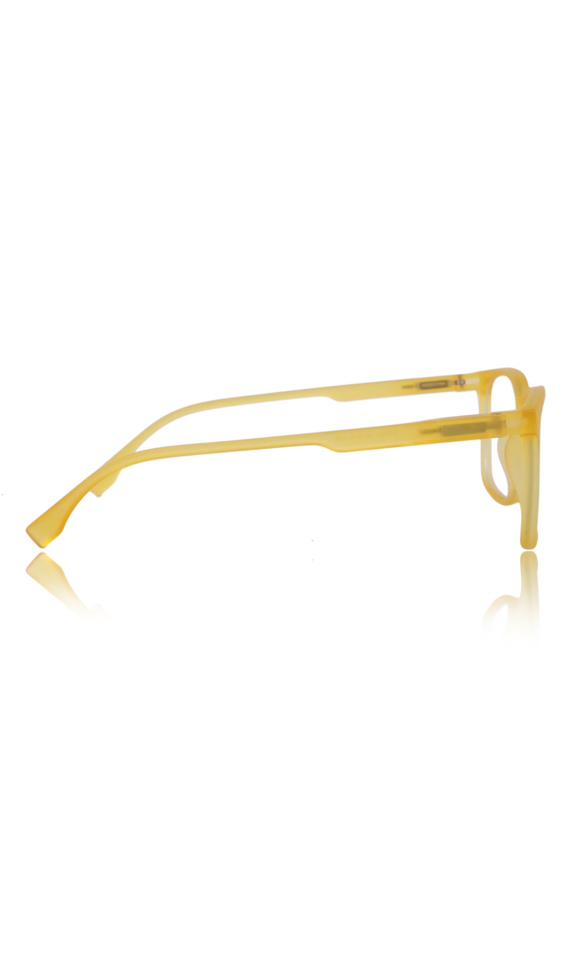 Colour Series : Vibrant colours eyewear rectangle frames with anti glare and blue filter eyeglasses for men and women (Banana Yellow)