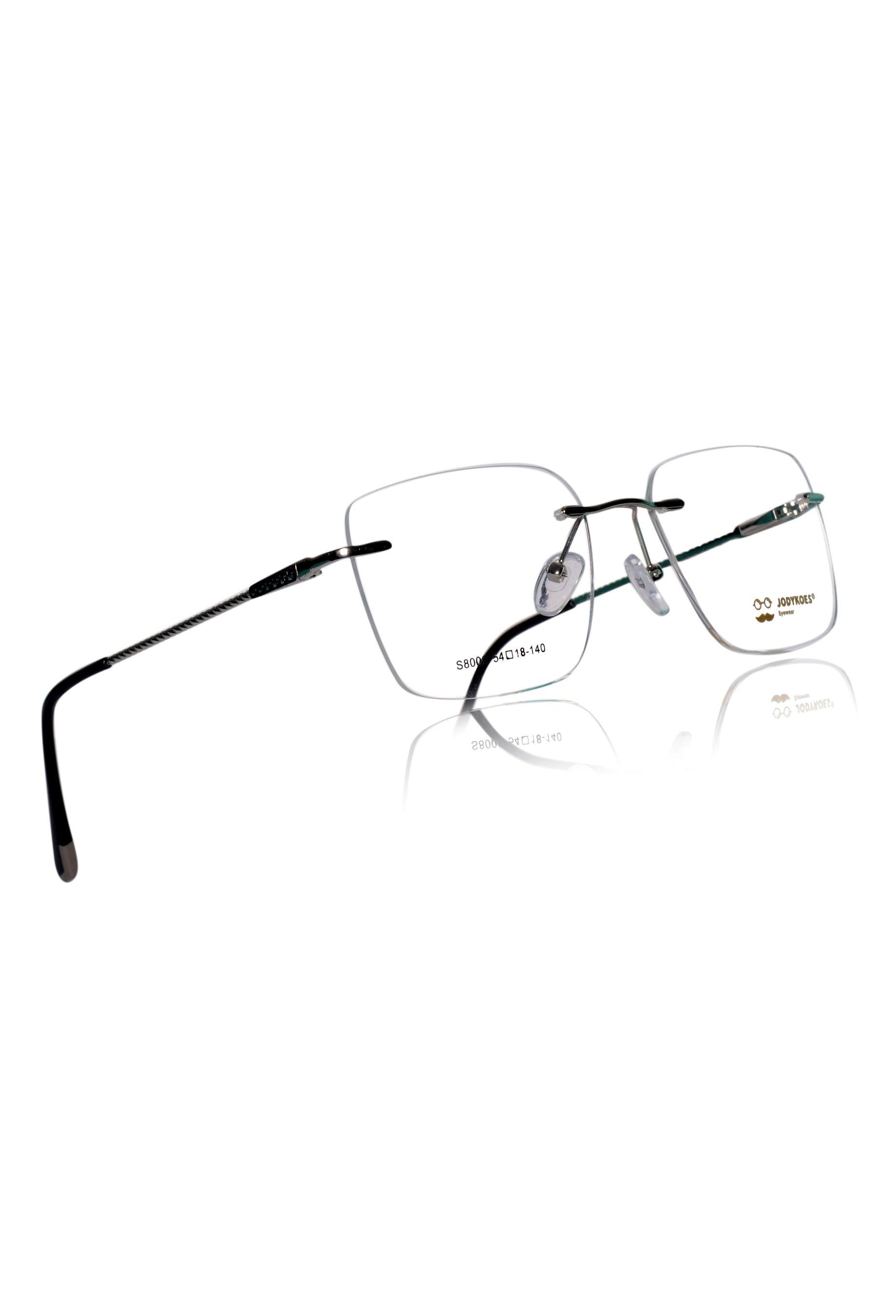 Square Signature Rimless Frame