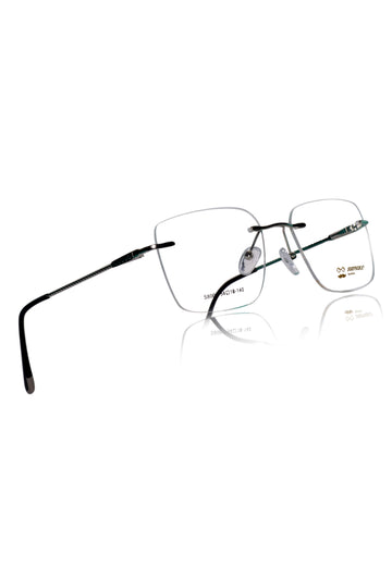 Square Signature Rimless Frame