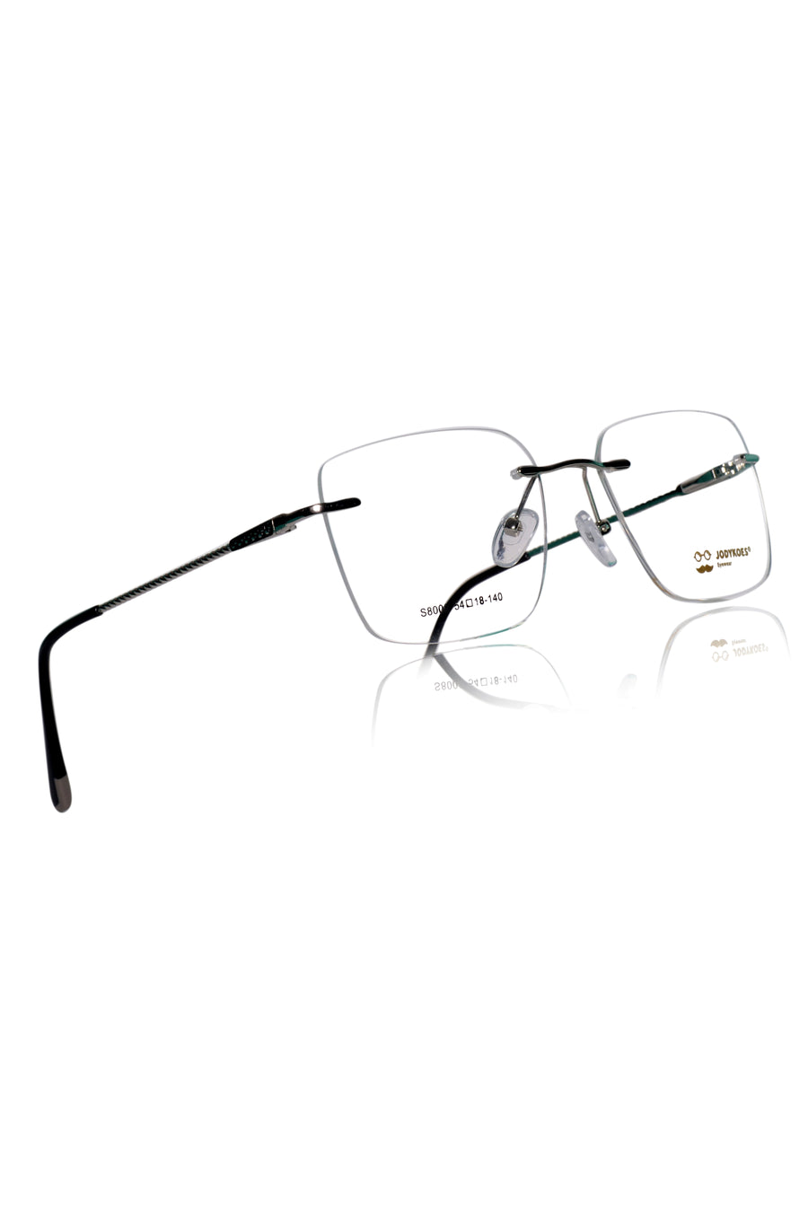 Square Signature Rimless Frame