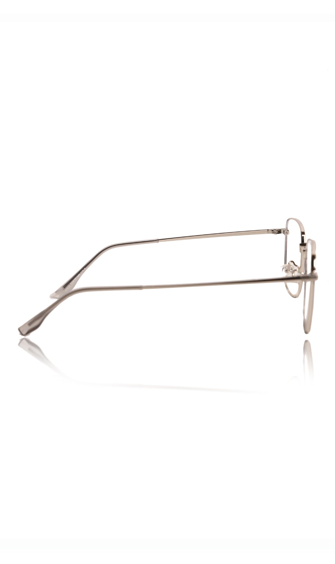 Premium Series Metal Spectacle Frame With Anti-Glare Blue Light Blocking Eyeglasses for Men and Women | Computer and Mobile Phone Protection Eyewear Frames (Black and Silver)