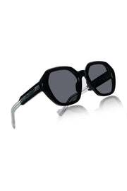 Legacy Cat Eye Square Sunglasses – UV400 Polarized (Black)