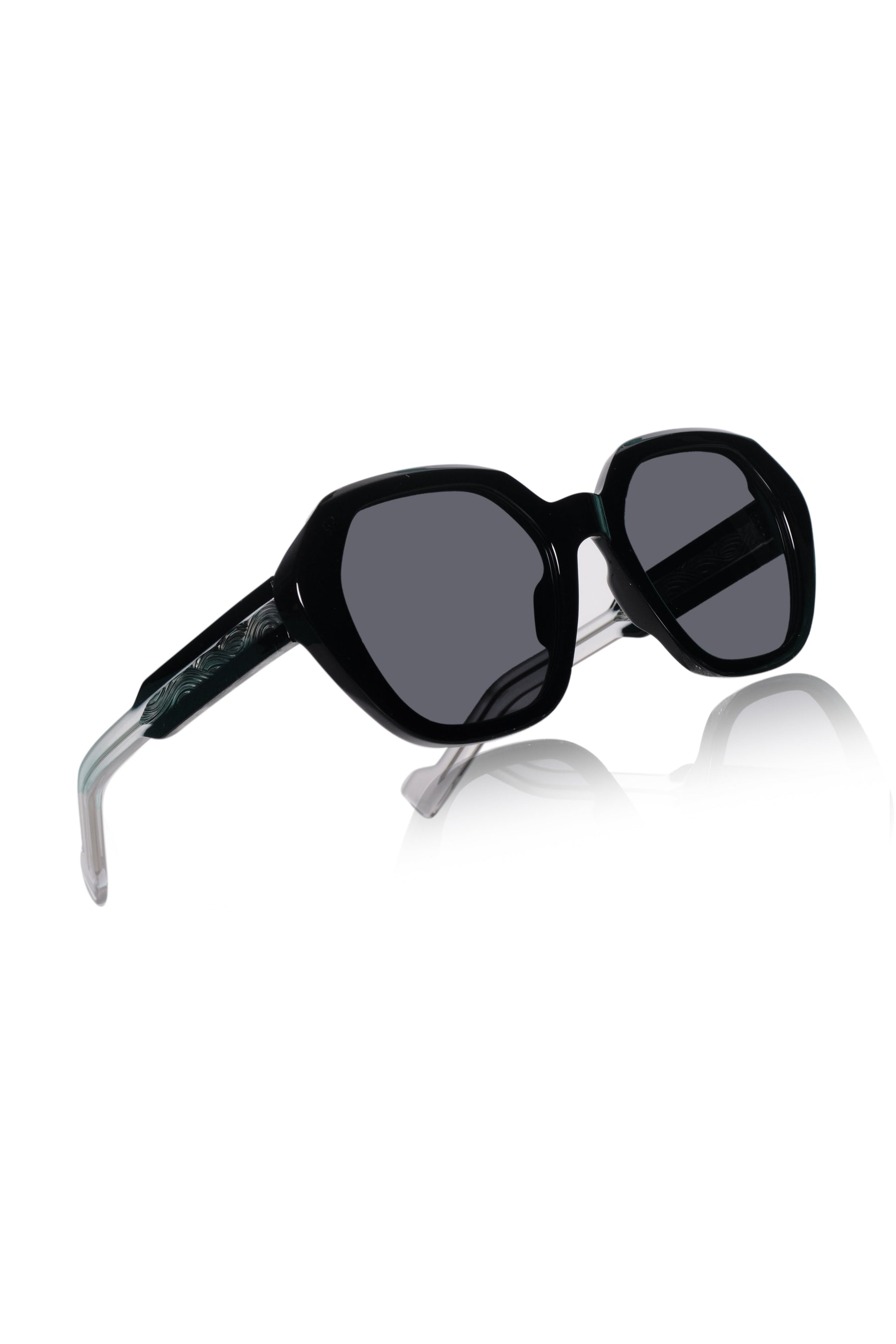 Legacy Cat Eye Square Sunglasses – UV400 Polarized (Black)