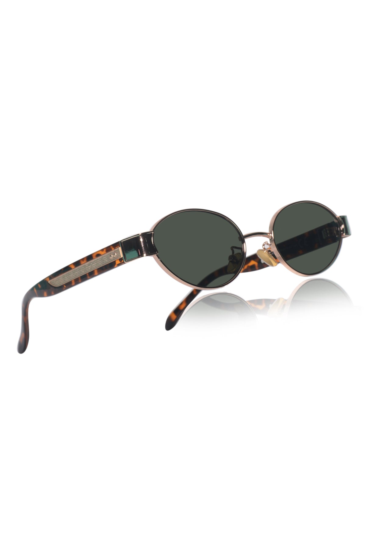 Legacy Metal Oval Sunglasses – UV400 Polarized (Gold)