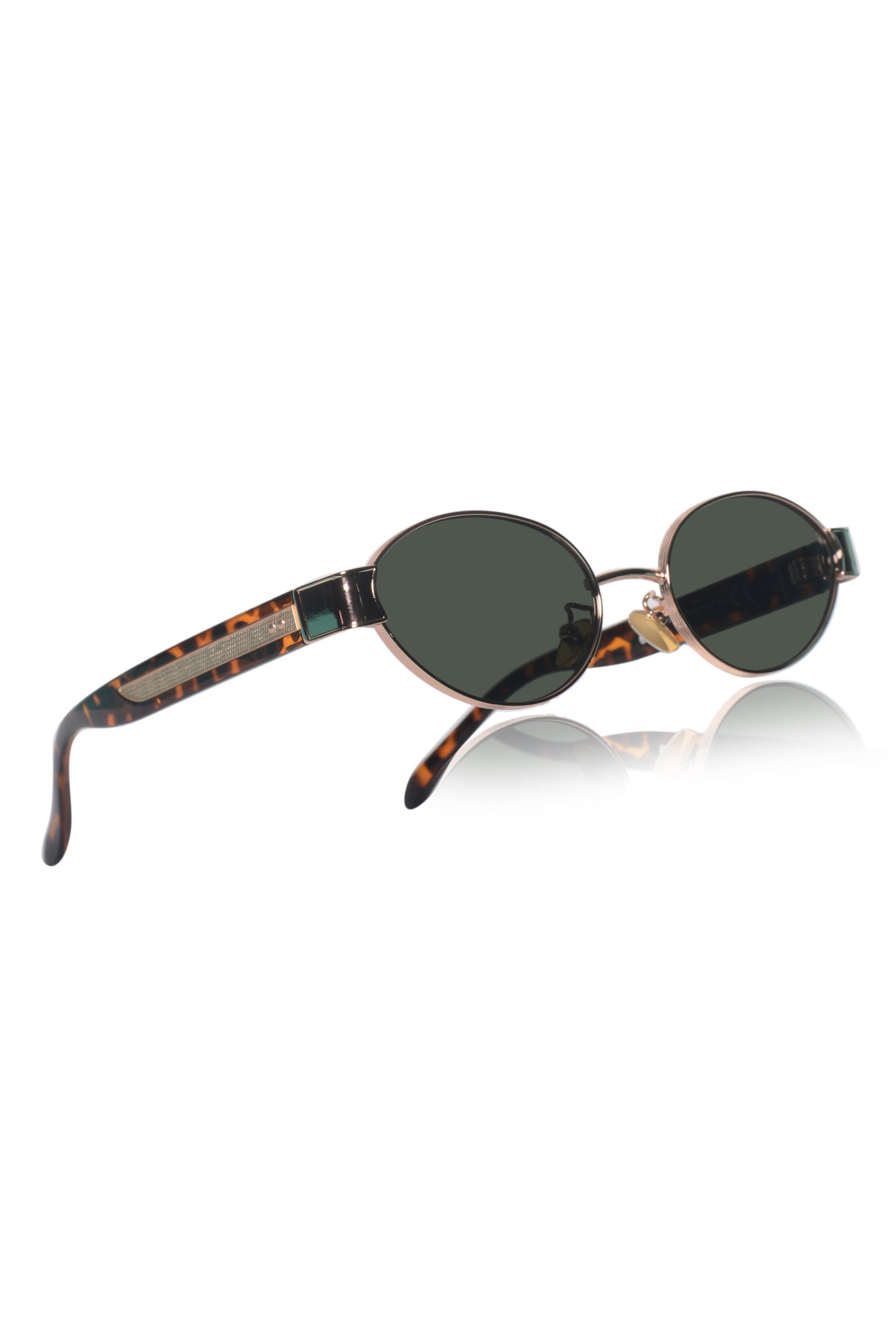 Legacy Metal Oval Sunglasses – UV400 Polarized (Gold)