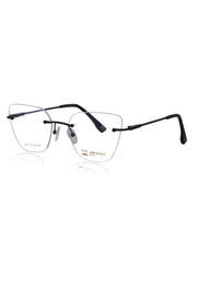 Cat Eye Signature Rimless Frame (Black)