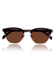 Legacy Clubmaster Sunglasses – UV400 Polarized (Brown)