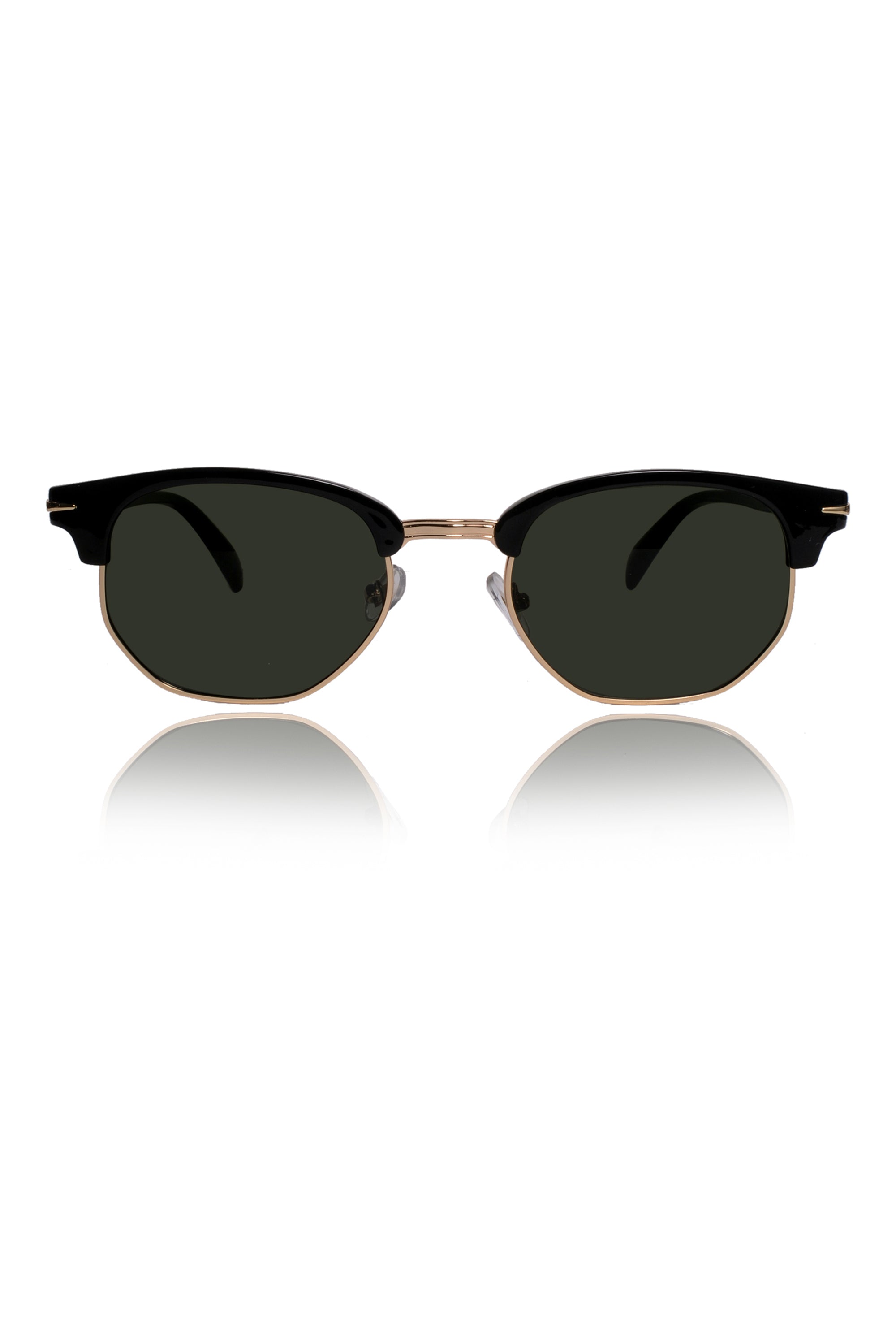 Legacy Clubmaster Sunglasses – UV400 Polarized (Green)