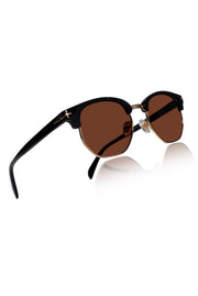 Legacy Clubmaster Sunglasses – UV400 Polarized (Brown)