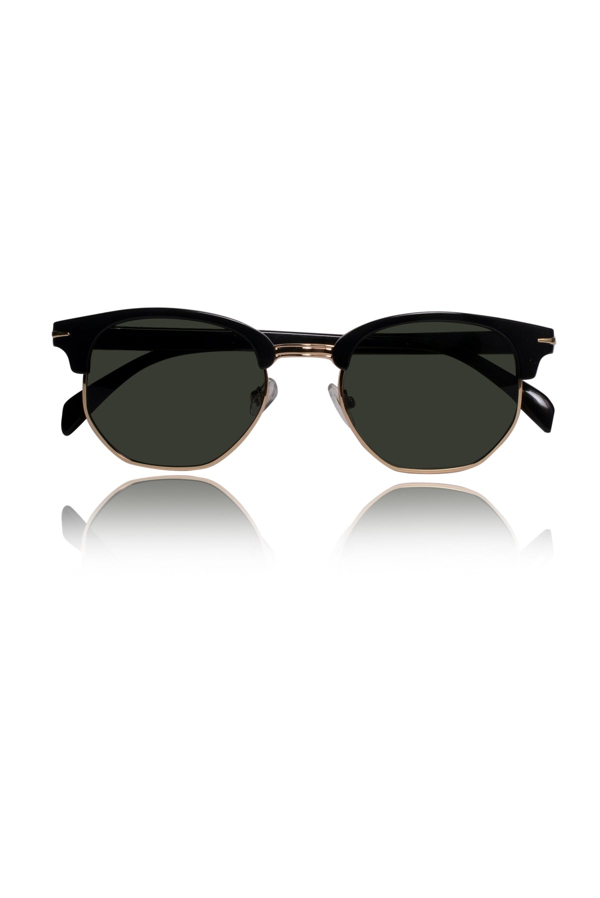 Legacy Clubmaster Sunglasses – UV400 Polarized (Green)