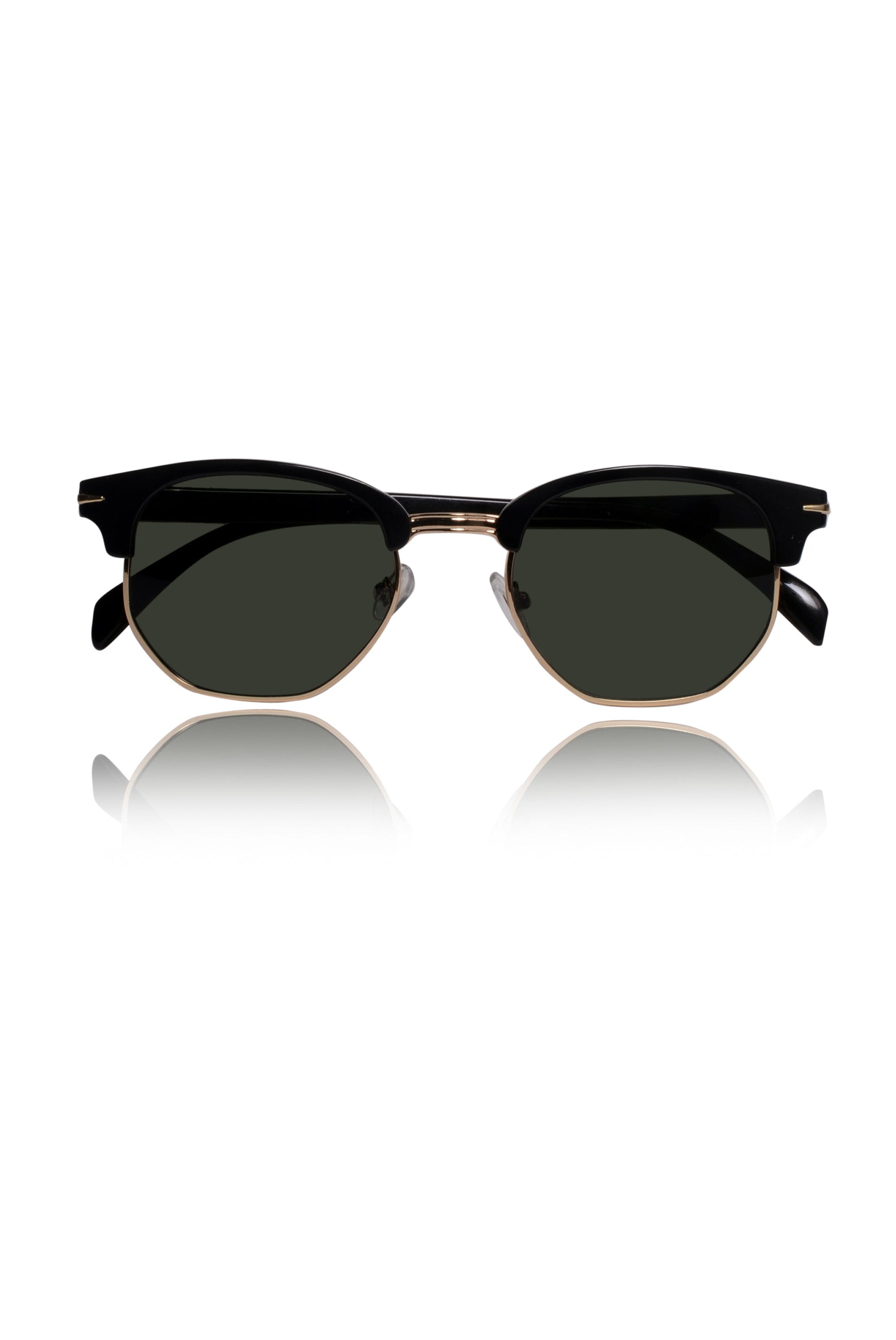Legacy Clubmaster Sunglasses – UV400 Polarized (Green)