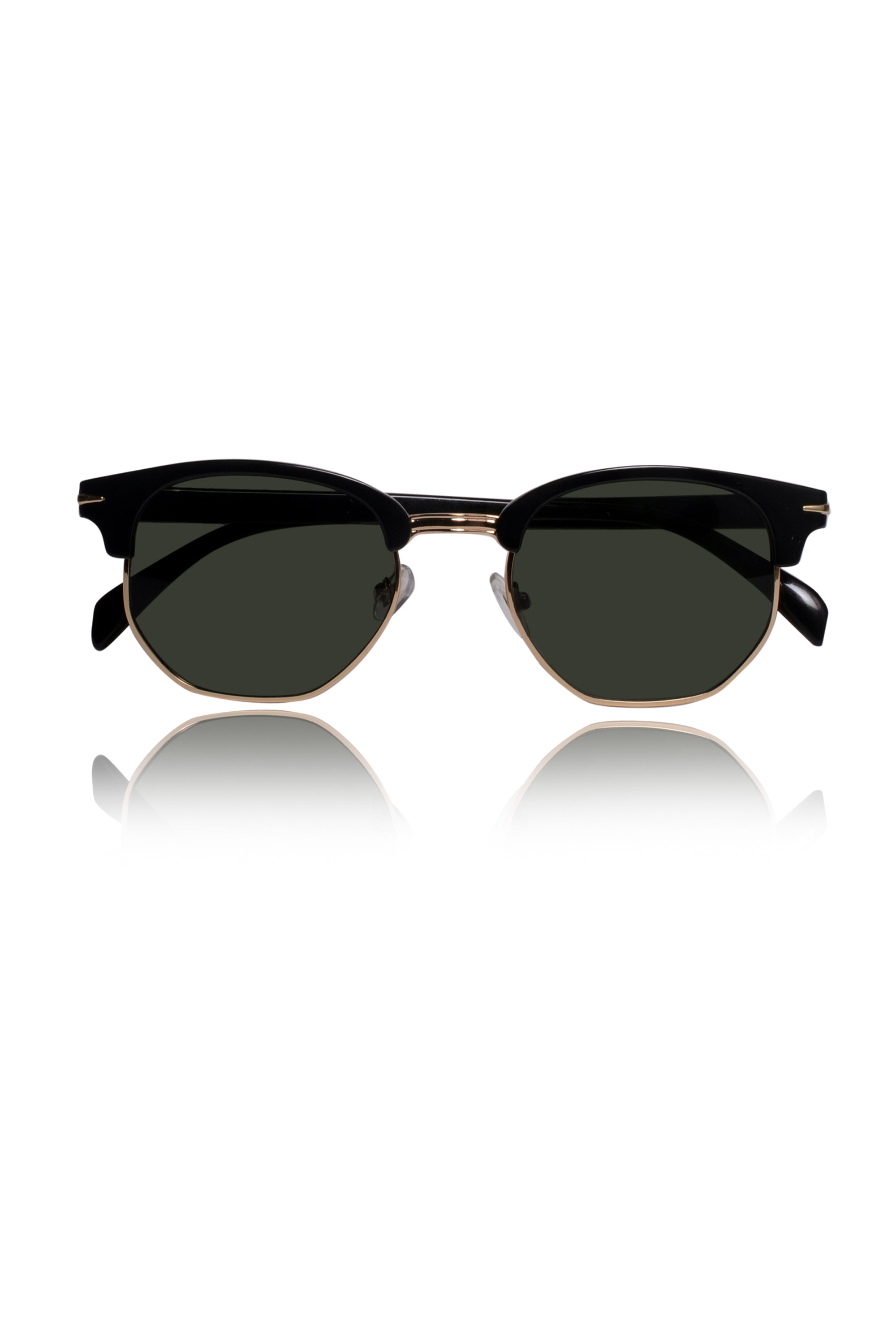 Legacy Clubmaster Sunglasses – UV400 Polarized (Green)