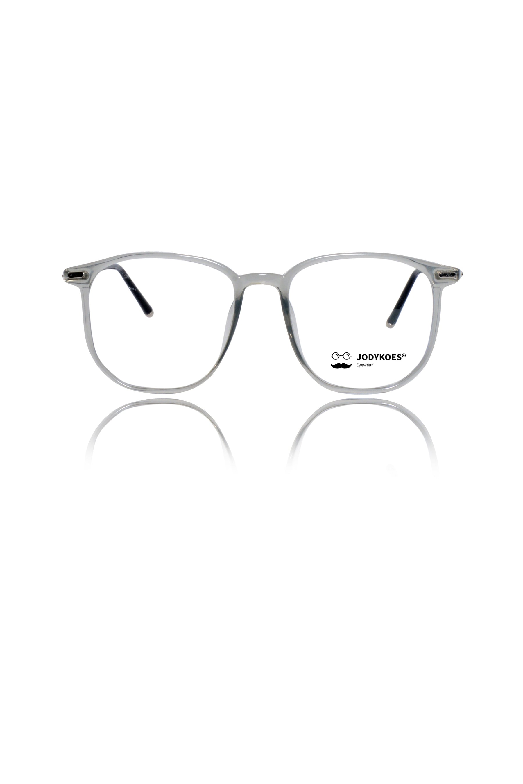 Color-Changing Eyewear Frames | Stylish Pure Acetate UV Protection Glasses | Lightweight & Durable Optical Frames for Men & Women (TRANSPARENT-GRAY)