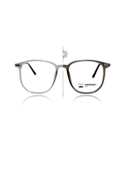 Color-Changing Eyewear Frames | Stylish Pure Acetate UV Protection Glasses | Lightweight & Durable Optical Frames for Men & Women (TRANSPARENT-GRAY)