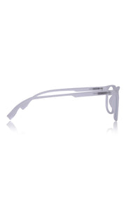 Colour Series : Vibrant colours eyewear rectangle frames with anti glare and blue filter eyeglasses for men and women (Pearl White)