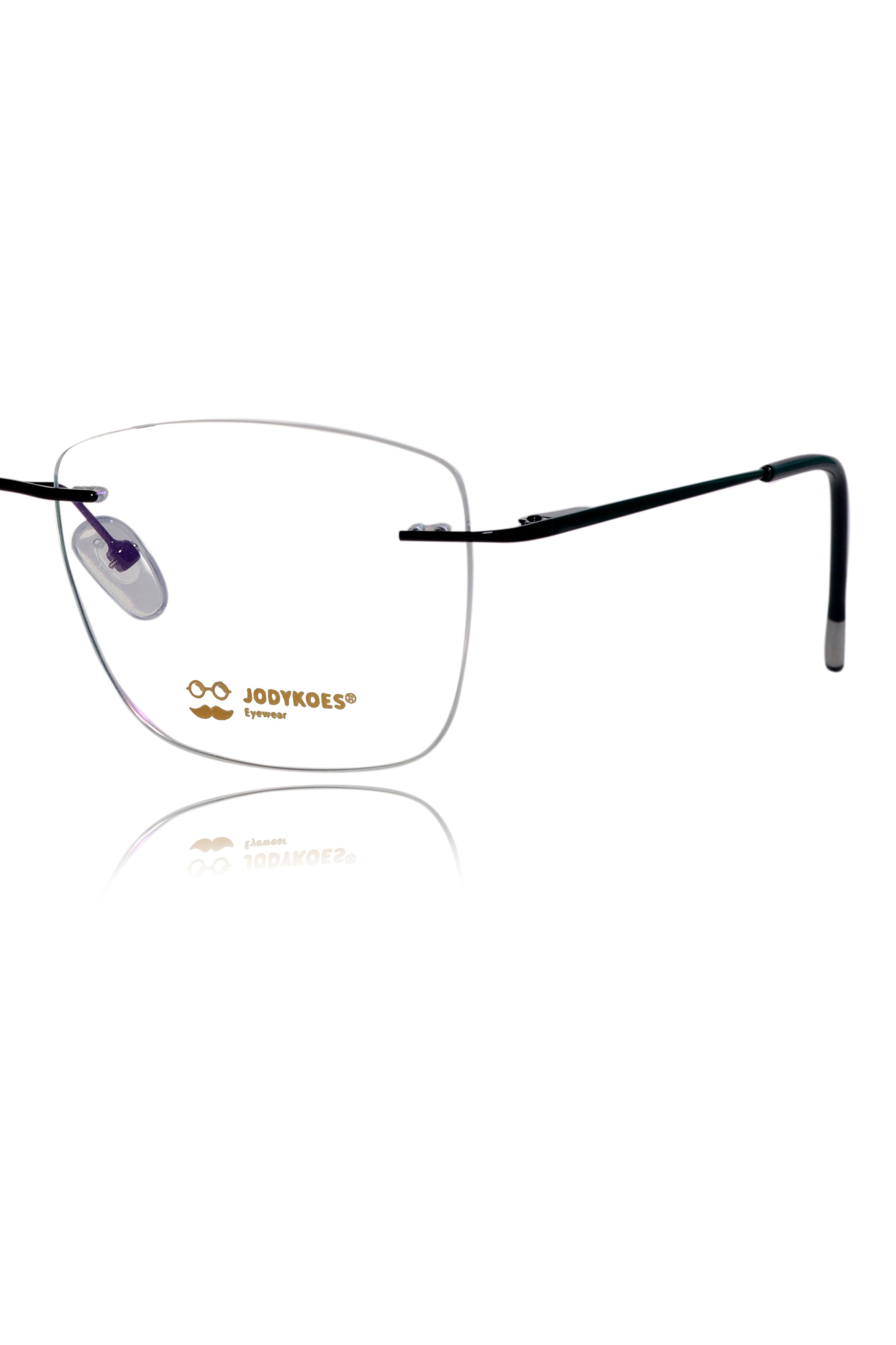 Square Signature Rimless Frame
