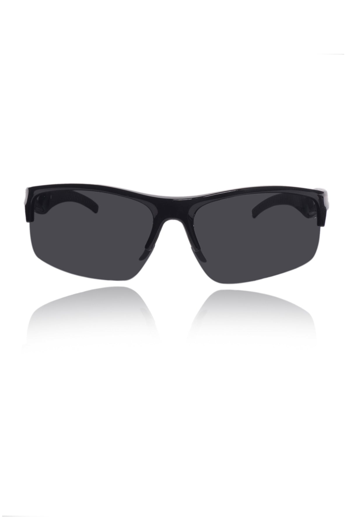 Sports Series Wrap Around Sunglasses for Men & Women | Lightweight Non-Polarized Eyewear | UV400 Protection | Performance Outdoor Shades (Black)